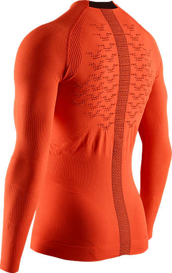 Футболка мужская X-Bionic The Trick 4.0 Lg Sl Trick Orange/Black - Фото 2 большая