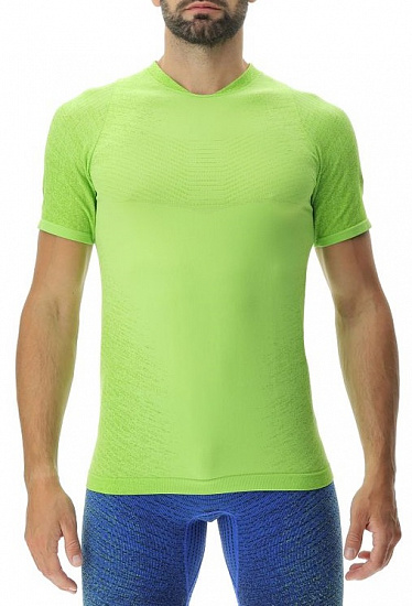 Футболка мужская UYN Running Exceleration Ow Sl Lime/Sulphur Spring - Фото 1 большая
