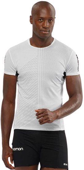 Футболка мужская Salomon S/Lab Sense White/Black - Фото 2 большая