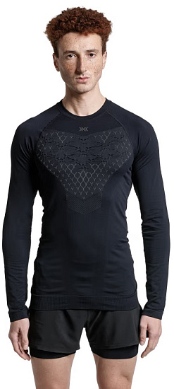 Лонгслив мужской X-Bionic Twyce Run Black/Charcoal - Фото 4 большая