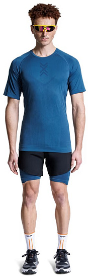 Футболка мужская X-Bionic Xceed Run Slate Blue/Marine - Фото 3 большая