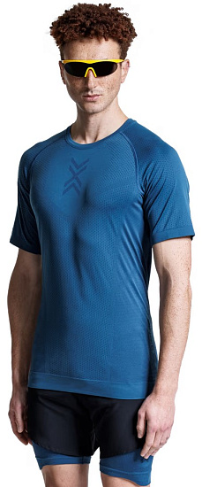 Футболка мужская X-Bionic Xceed Run Slate Blue/Marine - Фото 4 большая