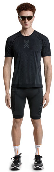 Футболка мужская X-Bionic Xceed Run Black/Rhino Grey - Фото 3 большая