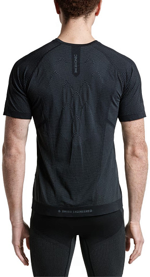 Футболка мужская X-Bionic Xceed Run Black/Rhino Grey - Фото 6 большая