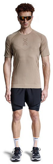 Футболка мужская X-Bionic Xceed Run Sand/Dark Sand - Фото 3 большая