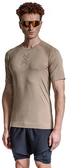 Футболка мужская X-Bionic Xceed Run Sand/Dark Sand - Фото 4 большая