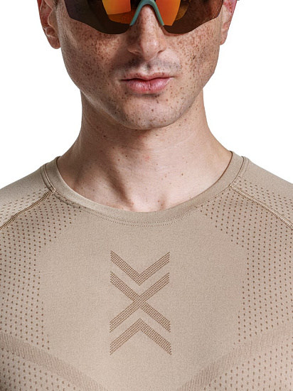 Футболка мужская X-Bionic Xceed Run Sand/Dark Sand - Фото 5 большая