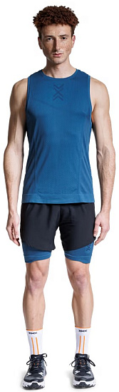 Майка мужская X-Bionic Xceed Run Slate Blue/Marine - Фото 3 большая