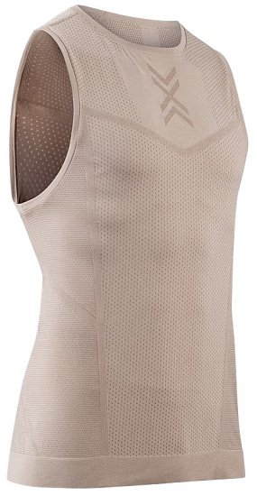 Майка мужская X-Bionic Xceed Run Sand/Dark Sand - Фото 1 большая