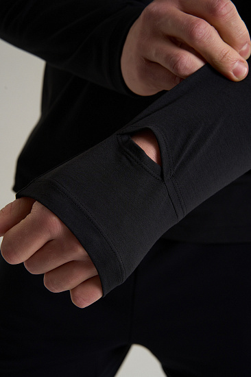 Лонгслив мужской Anta 852615401 Black - Фото 8 большая