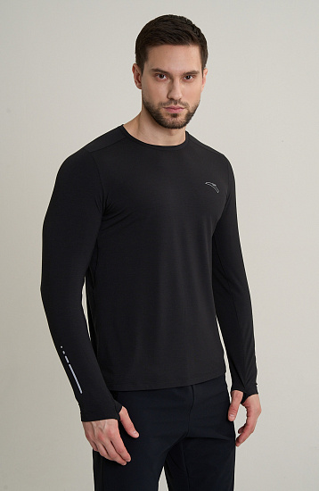 Лонгслив мужской Anta 852615407 Black - Фото 4 большая
