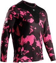 Лонгслив мужской X-Bionic Corefusion Run Wolfpack/Black/Neo Pink Winter