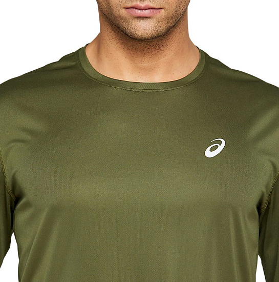 Футболка мужская ASICS Katakana LS Top Smog Green - Фото 4 большая