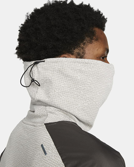 Лонгслив мужской Nike Therma-FIT ADV Run Division Cave Stone/Cave Stone/Pure - Фото 6 большая