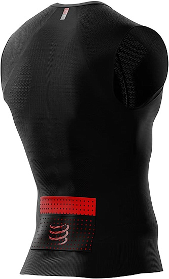 Майка мужская Compressport Trailrunning Postural без рукава Черный - Фото 2 большая