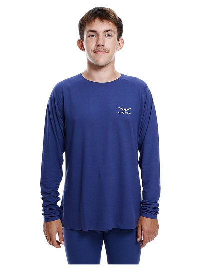 Лонгслив мужской UGLOW WarmT Deep Cobalt - Фото 1 большая
