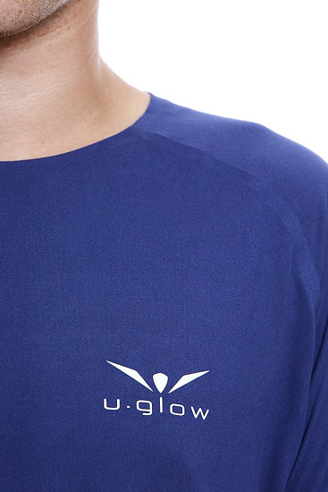 Лонгслив мужской UGLOW WarmT Deep Cobalt - Фото 5 большая