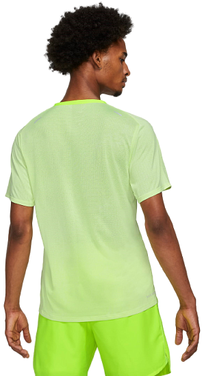 Футболка мужская Nike Dri-FIT ADV Techknit Ultra Volt/White - Фото 4 большая