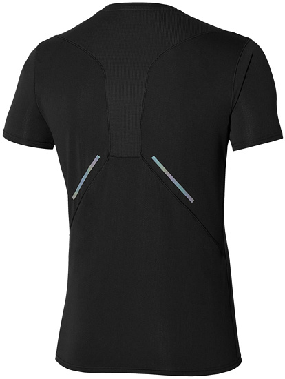 Футболка мужская Mizuno Dryaeroflow Black - Фото 2 большая