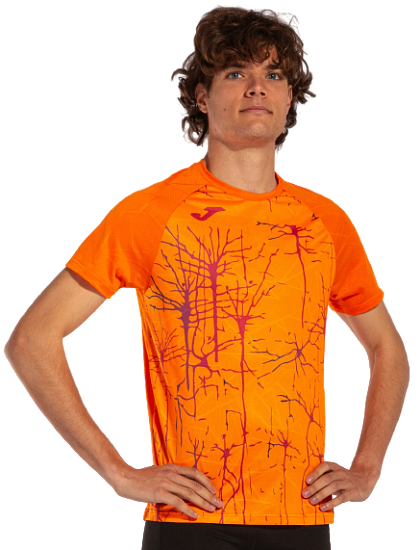 Футболка мужская Joma Elite IX Orange - Фото 6 большая
