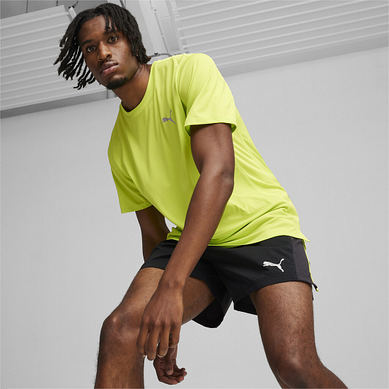 Футболка мужская Puma Run Favorite Vel Lime Pow - Фото 3 большая