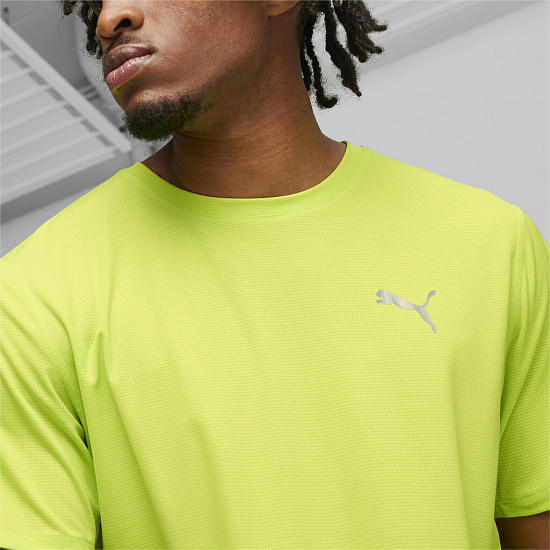 Футболка мужская Puma Run Favorite Vel Lime Pow - Фото 5 большая