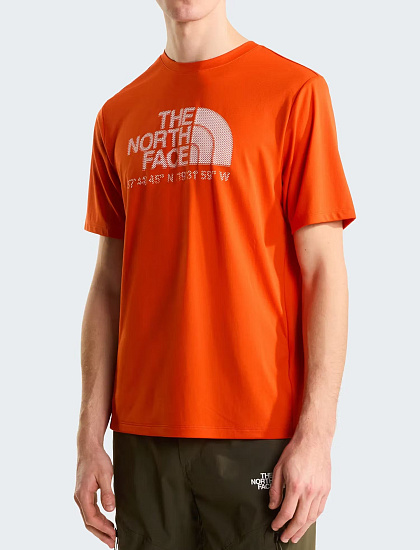 Футболка мужская The North Face 24/7 Logo Graphic Reg Lava Red - Фото 3 большая