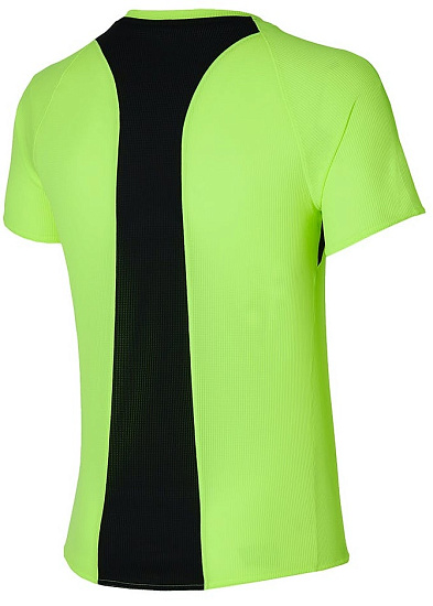 Футболка мужская Mizuno Dryaeroflow Neolime - Фото 2 большая