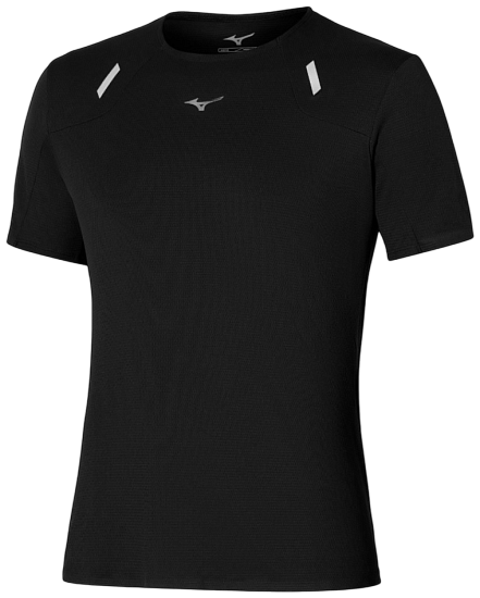 Футболка мужская Mizuno Tech Light Black - Фото 1 большая
