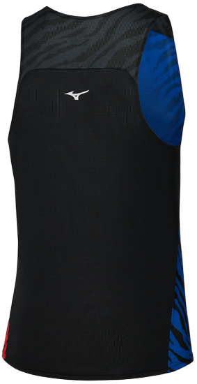 Майка мужская Mizuno DryAeroFlow Graphic Oni Red/Oni Blue - Фото 2 большая