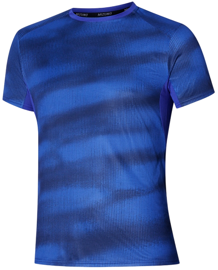 Футболка мужская Mizuno DryAeroFlow Graphic ReflexBlue - Фото 1 большая