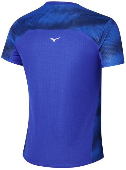 Футболка мужская Mizuno DryAeroFlow Graphic ReflexBlue - Фото 2 большая