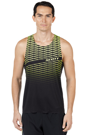 Майка мужская Scott RC Run Black/Yellow - Фото 5 большая