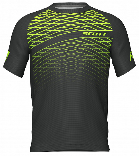 Футболка мужская Scott RC Run Black/Yellow - Фото 1 большая