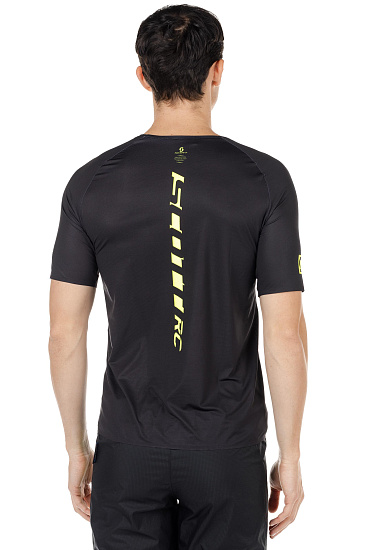 Футболка мужская Scott RC Run Black/Yellow - Фото 5 большая