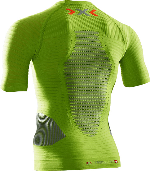Футболка мужская X-Bionic Running Man Effektor Power Ow Shirt SS Green - Фото 2 большая