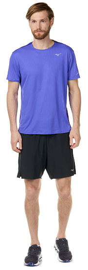 Футболка мужская Mizuno Dry Aero Flow фиолетовый - Фото 2 большая