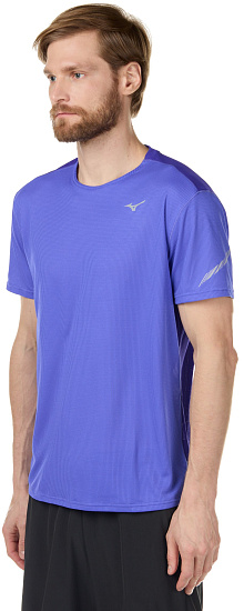 Футболка мужская Mizuno Dry Aero Flow фиолетовый - Фото 3 большая