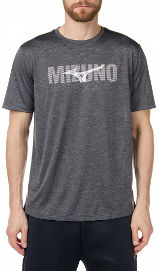 Футболка мужская Mizuno Core Graphic серый - Фото 1 большая