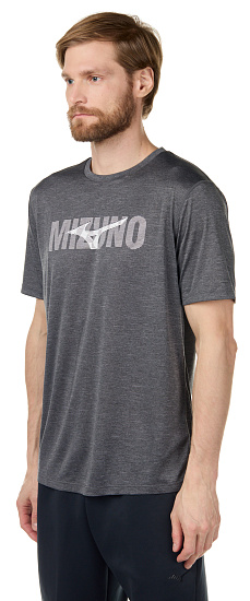 Футболка мужская Mizuno Core Graphic серый - Фото 2 большая
