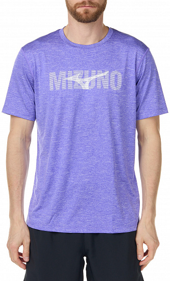Футболка мужская Mizuno Core Graphic фиолетовый - Фото 1 большая