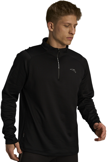 Лонгслив мужской Anta Running Black - Фото 3 большая