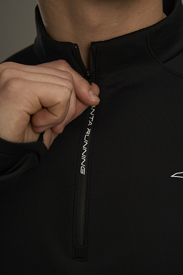 Лонгслив мужской Anta Running Black - Фото 7 большая