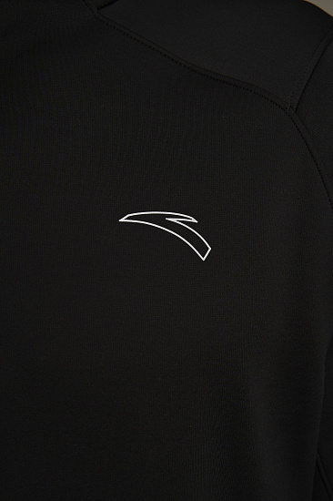 Лонгслив мужской Anta Running Black - Фото 9 большая