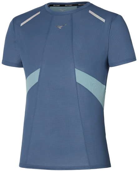 Футболка мужская Mizuno DryAeroFlow Vintage Indigo - Фото 1 большая