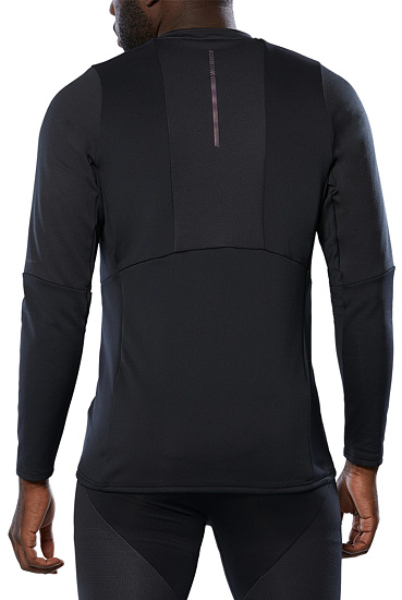 Лонгслив мужской Mizuno Bt Ls Black - Фото 2 большая