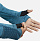 Футболка мужская Nike Sphere 1/2-Zip Dark Teal Green/Heather/Blustery - Фото 6 малая