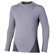 Лонгслив мужской Mizuno Tech Thermal Charge Ls Quicksilver