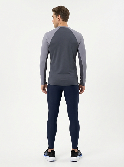 Лонгслив мужской Mizuno Tech Thermal Charge Quicksilver - Фото 4 большая