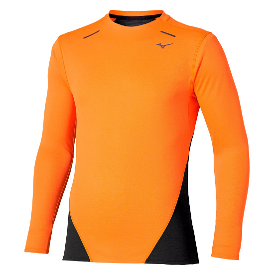 Лонгслив мужской Mizuno Tech Thermal Charge Ls Tangelo - Фото 1 большая